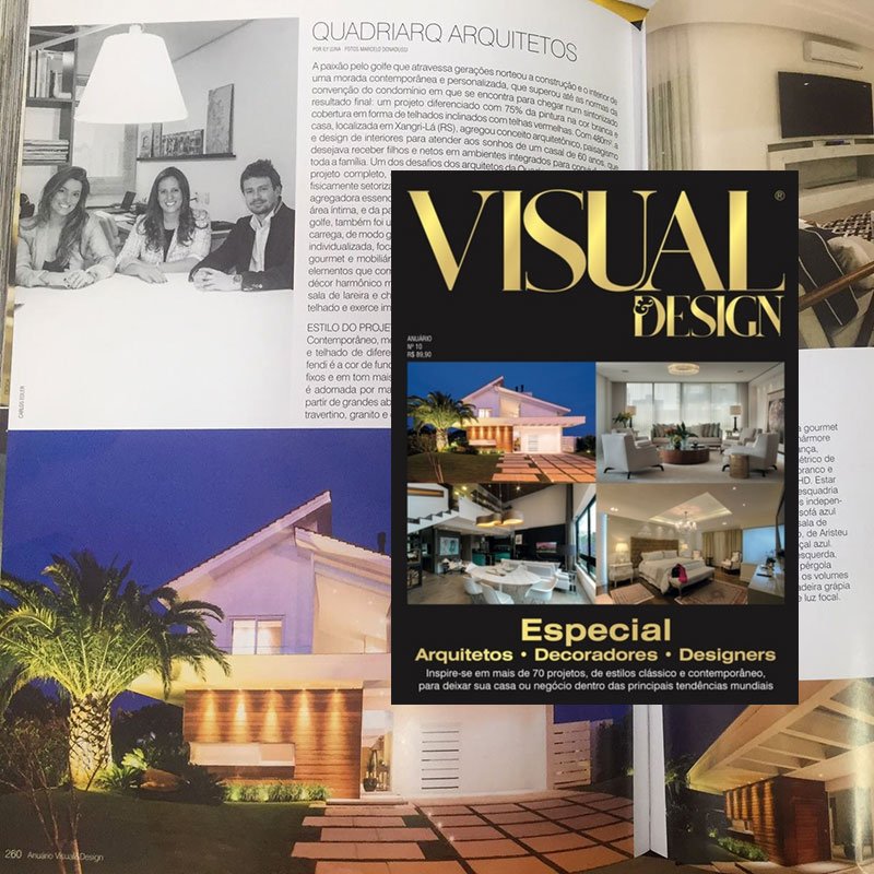 Anuário Visual Design 2017 destaca Casa Golf, projeto assinado por QuadriArq
